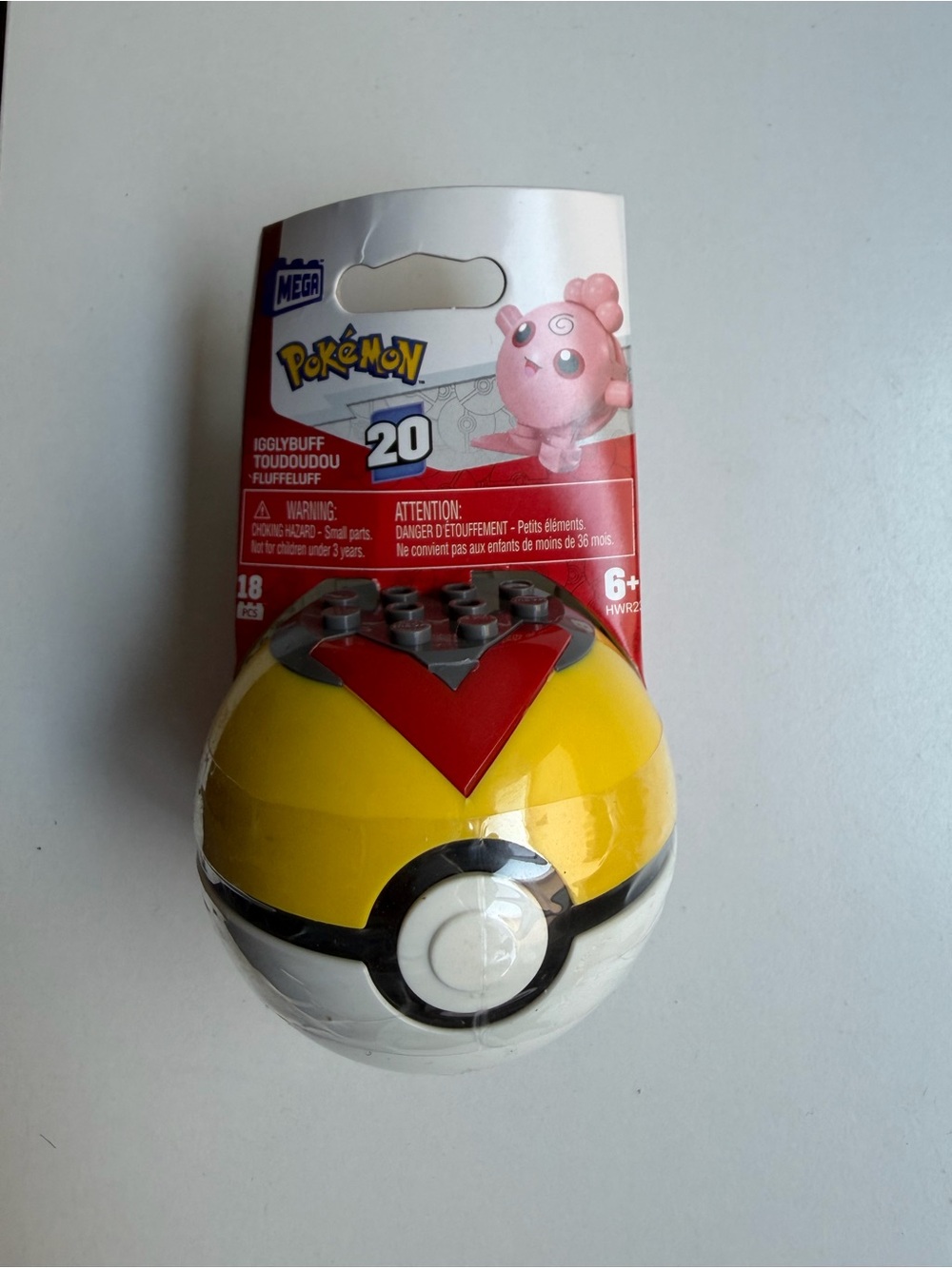 Pokémon Mega Construx Series 20 Igglybuff Pokeball Mattel